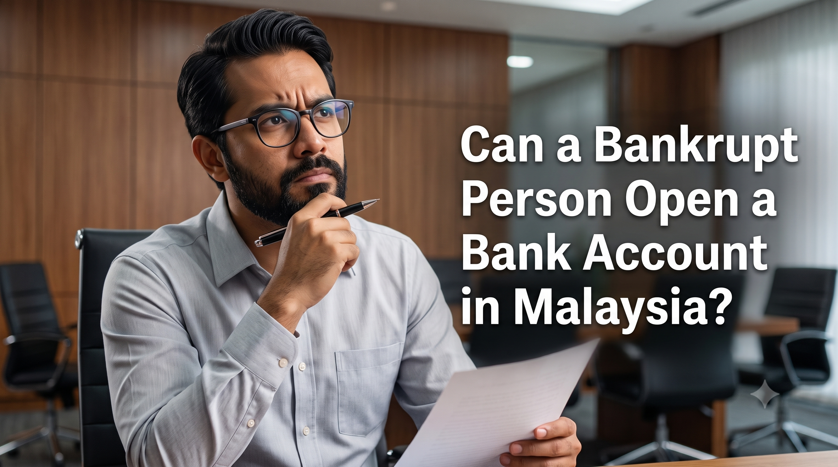 Can a Bankrupt Person Open a Bank Account in Malaysia?